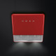 Campana SMEG KFAB75RD Pared, Rojo, Clase A+