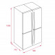 Americano TEKA CUATRO PUERTAS RMF 77920 SS INOX, Inox, No Frost, Clase A+