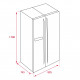 Americano TEKA SIDE BY SIDE RLF 74910 SS INOX, Inox, No Frost, Clase A+