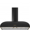SMEG Campana decorativa  KS89AOE. Ancho 90 cm. Negro. Clase A
