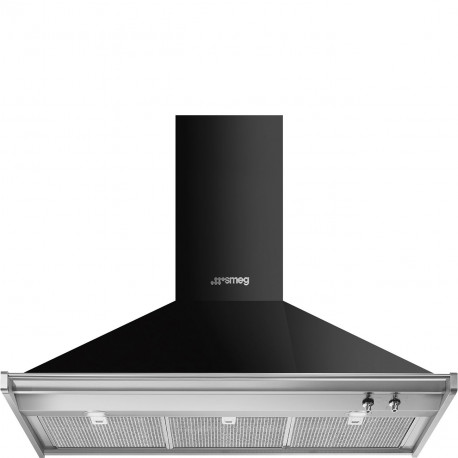Campana SMEG KD100HNE Pared Negro Clase A+