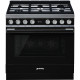 SMEG Cocina horno eléctrico  CPF9GMBL1. 6 zonas. Inoxidable. Zona Gigante