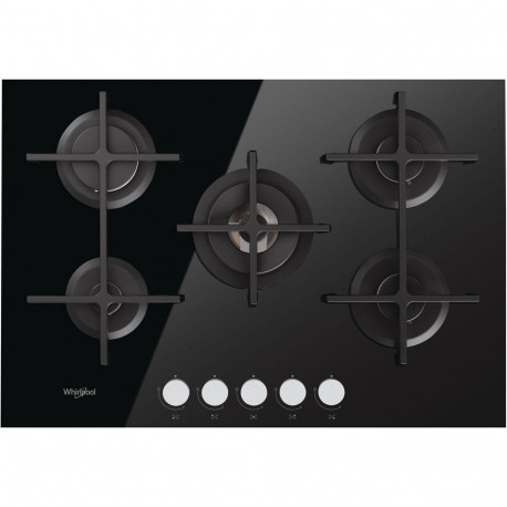 Encimera WHIRLPOOL GOA 7523/NB A gas Negro 5 zonas Zona Gigante