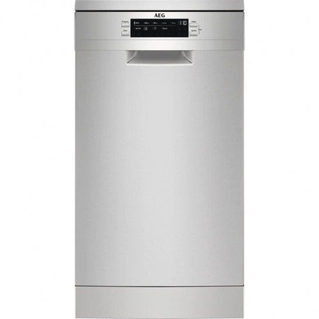 Lavavajillas libre inst 45 cm AEG FFB62407ZM Inoxidable, 9 cubiertos, Clase A++
