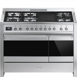 Cocina SMEG A3-81 Cocinas a gas horno eléctrico Inoxidable Más de 4 zonas, Zona Gigante