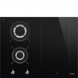 SMEG Encimeras mixtas  PM3643D, 4 zonas, Negro