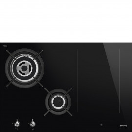 SMEG Encimeras mixtas  PM3743D, 4 zonas, Negro