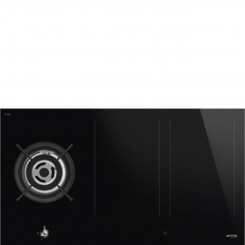 SMEG Encimeras mixtas  PM3953D, 4 zonas, Negro