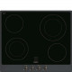 SMEG Encimera vitrocerámica  P864AO, 4 zonas, Negro,