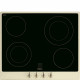 SMEG Encimera vitrocerámica  P864PO, 4 zonas, Negro,