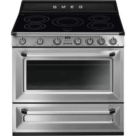 SMEG Cocinas Eléctricas  TR90IX9-1, Más de 4 zonas, Inoxidable,