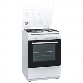HYUNDAI COCINA GAS  HYCO648BEB 4F 60CM BLANCA BUT GRILL ELECTRICO