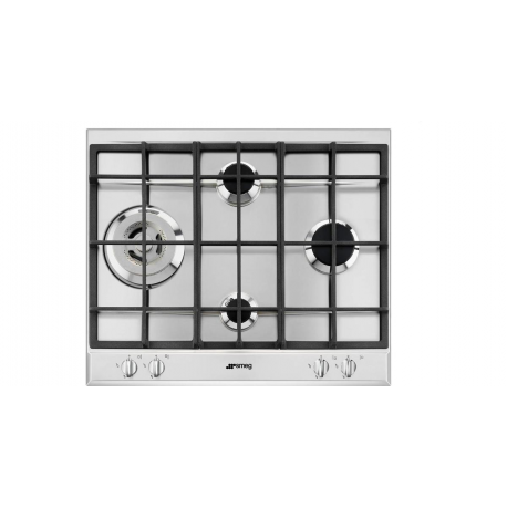 SMEG PLACA GAS  P261XGH 4F 60CM INOX