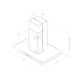 ELICA Campana isla  SPOT PLUS ISLAND IX/A/90, 90 cm, Inoxidable, Clase A,  PRF0097375A