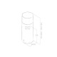 ELICA Campana isla  TUBE PRO ISLAND WH/A/43, Menos de 60 cm, Blanco, Clase menor,  PRF0090718B