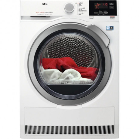 AEG Secadora Bomba de calor  T8DEG844, 8 Kg, Blanco, Clase A++