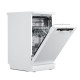 TEKA Lavavajillas libre inst 45 cm  DFS 44750 BLANCO 114310003 , 10 cubiertos, 3ª bandeja, Blanco Nueva clase E