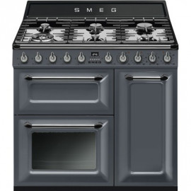 SMEG Cocina horno eléctrico  TR93GR, 6 zonas, Silver, Zona Gigante