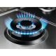 ELECTROLUX Encimera a gas  KGS7536SX, 5 zonas, Inoxidable,  Zona Gigante