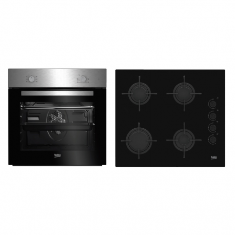 Pack horno y placa Beko BSE21031CXD - up down