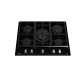 TEKA Encimera a gas  EXACT FLAME GZC 75330 XBA BK NEGRO BUT (NAT) 112570188, 3 zonas, Negro, acabado biselado, Zona Gigante