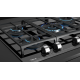 TEKA Encimera a gas  EXACT FLAME GZC 75330 XBA BK NEGRO BUT (NAT) 112570188, 3 zonas, Negro, acabado biselado, Zona Gigante