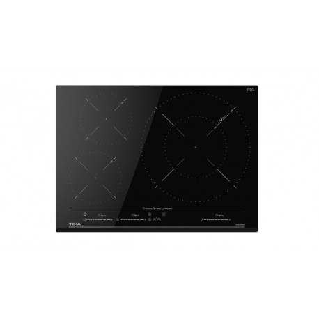 TEKA Encimera inducción  IZC 53320 MSP BK NEGRO 112510028, 3 zonas, Negro, acabado biselado, Zona Gigante