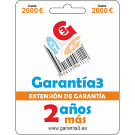 Extensión de Garantía 2 años tope máximo 2000€