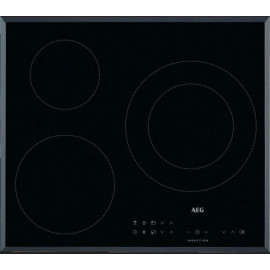 AEG Encimera inducción  IKB63302FB, 3 zonas, Negro, acabado biselado