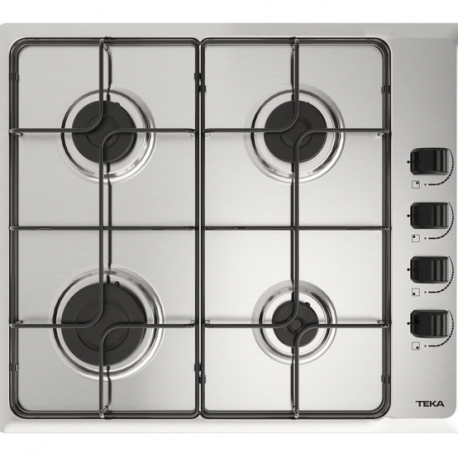TEKA Encimera a gas  HLX 640 KLNOE  INOX 112620032, 4 zonas,GAS BUT,