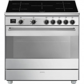 SMEG Cocina Eléctrica  BG91IX2. Más de 4 zonas, Inoxidable,. Clase A