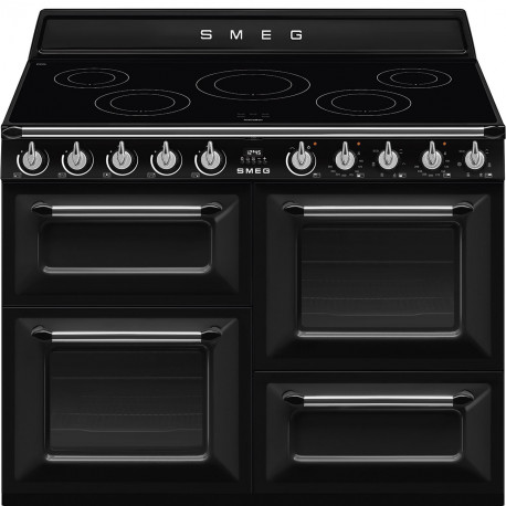 SMEG Cocina Eléctrica  TR4110IBL2. Más de 4 zonas, Negro,. Clase A