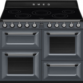 SMEG Cocina Eléctrica  TR4110IGR2. Más de 4 zonas, Silver,. Clase A