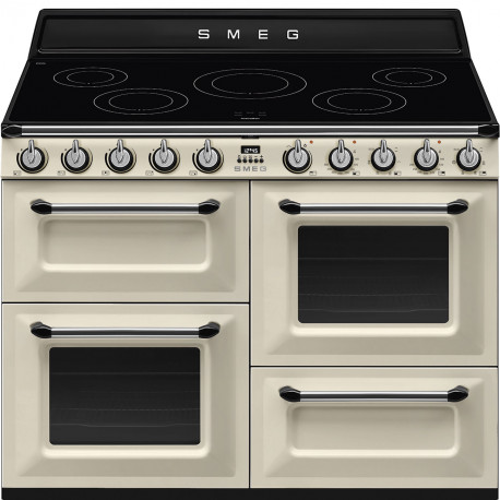 SMEG Cocina Eléctrica  TR4110IP2. Más de 4 zonas, Crema,. Clase A