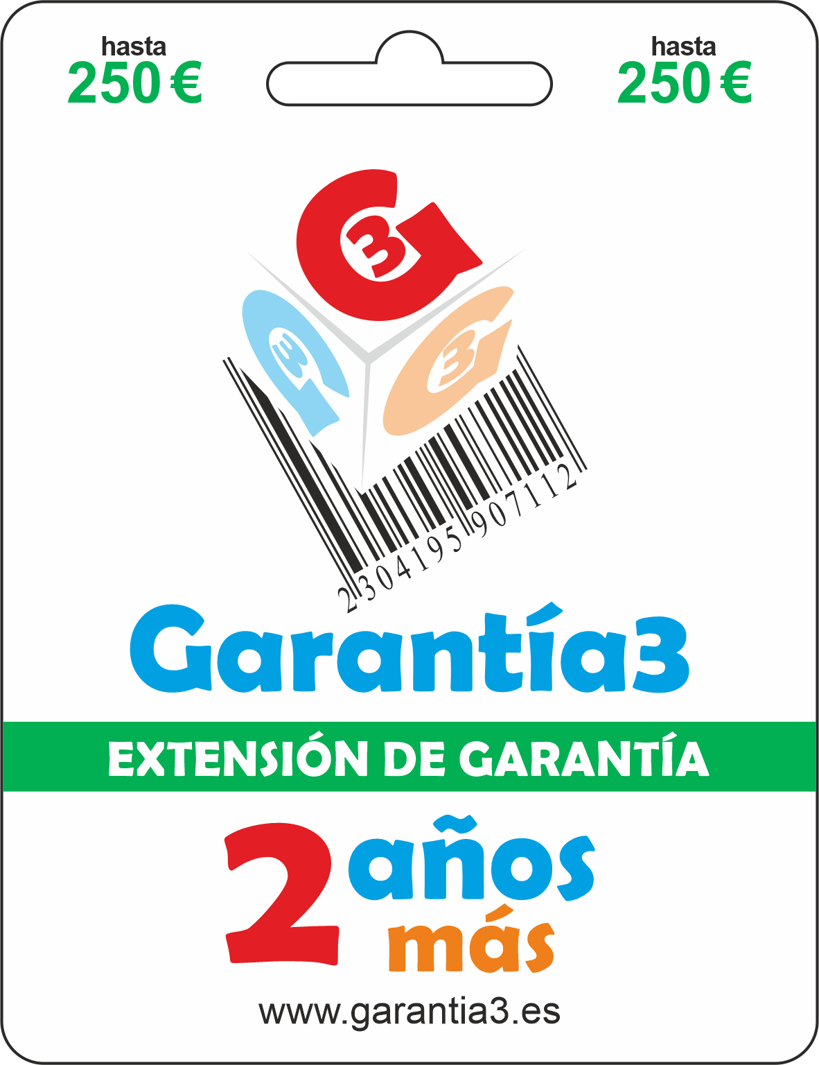 Garantia 2  años, tope max. 250