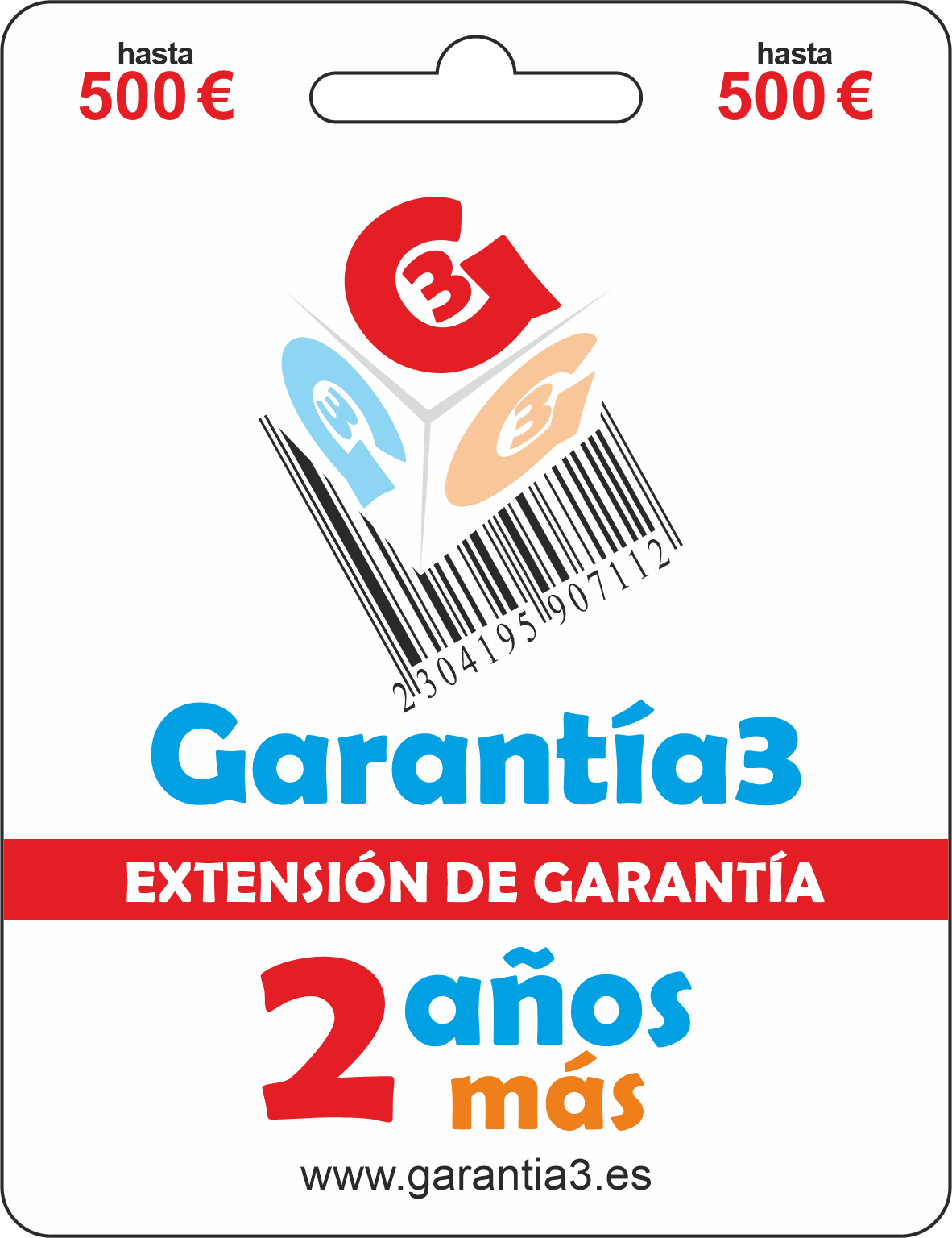 Garantia 2  años, tope max. 500