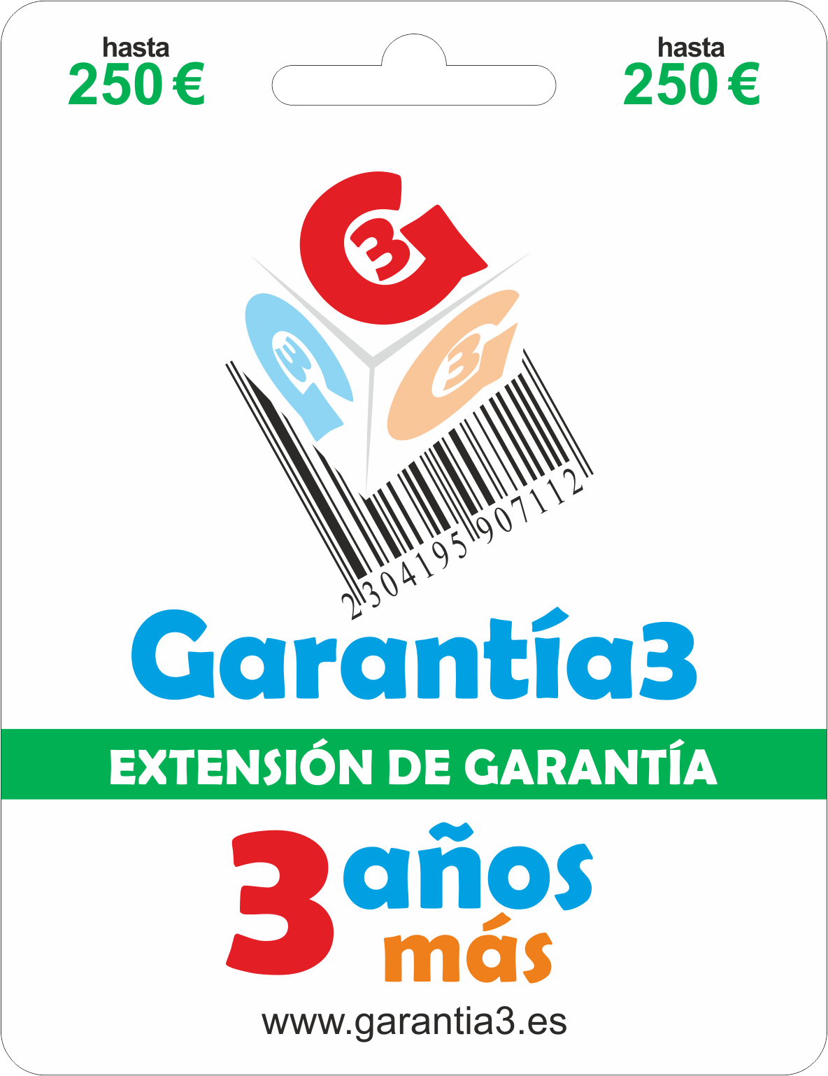 Garantia3  años, tope max. 250