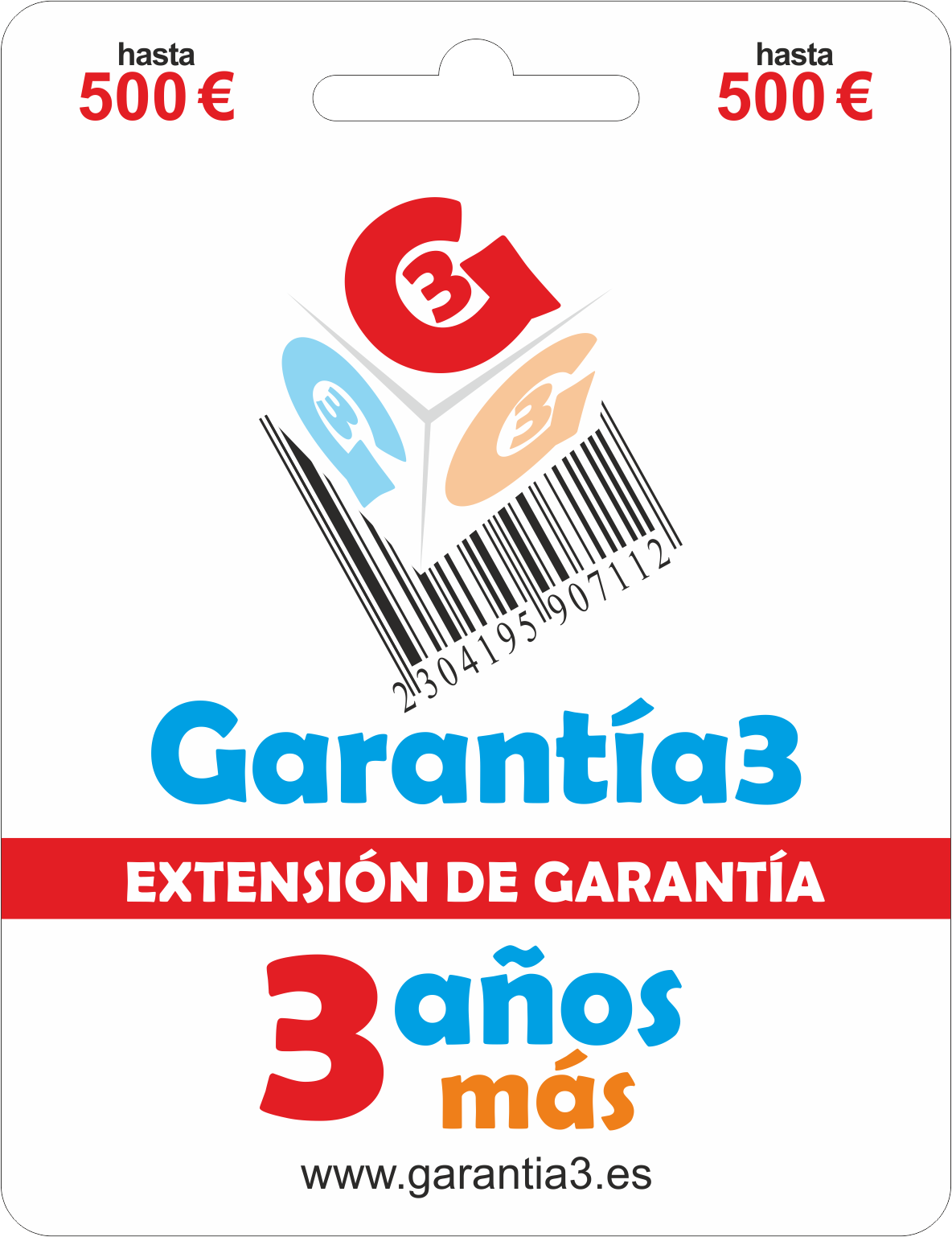 Garantia3  años, tope max. 500