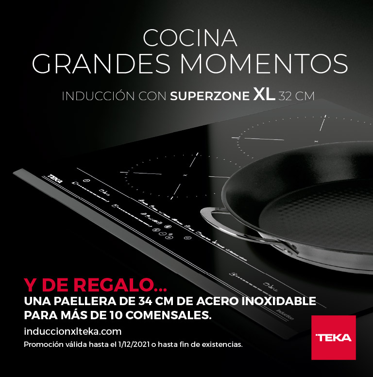 Llévate una paellera de regalo por la compra de tu placa de inducción XL Teka (ver productos adscritos a la promoción)
