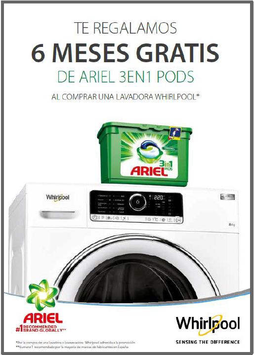 6 meses ariel 3en1 PODS (ver productos adscritos a la promoción)